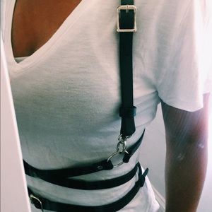 Leather Harness Belt